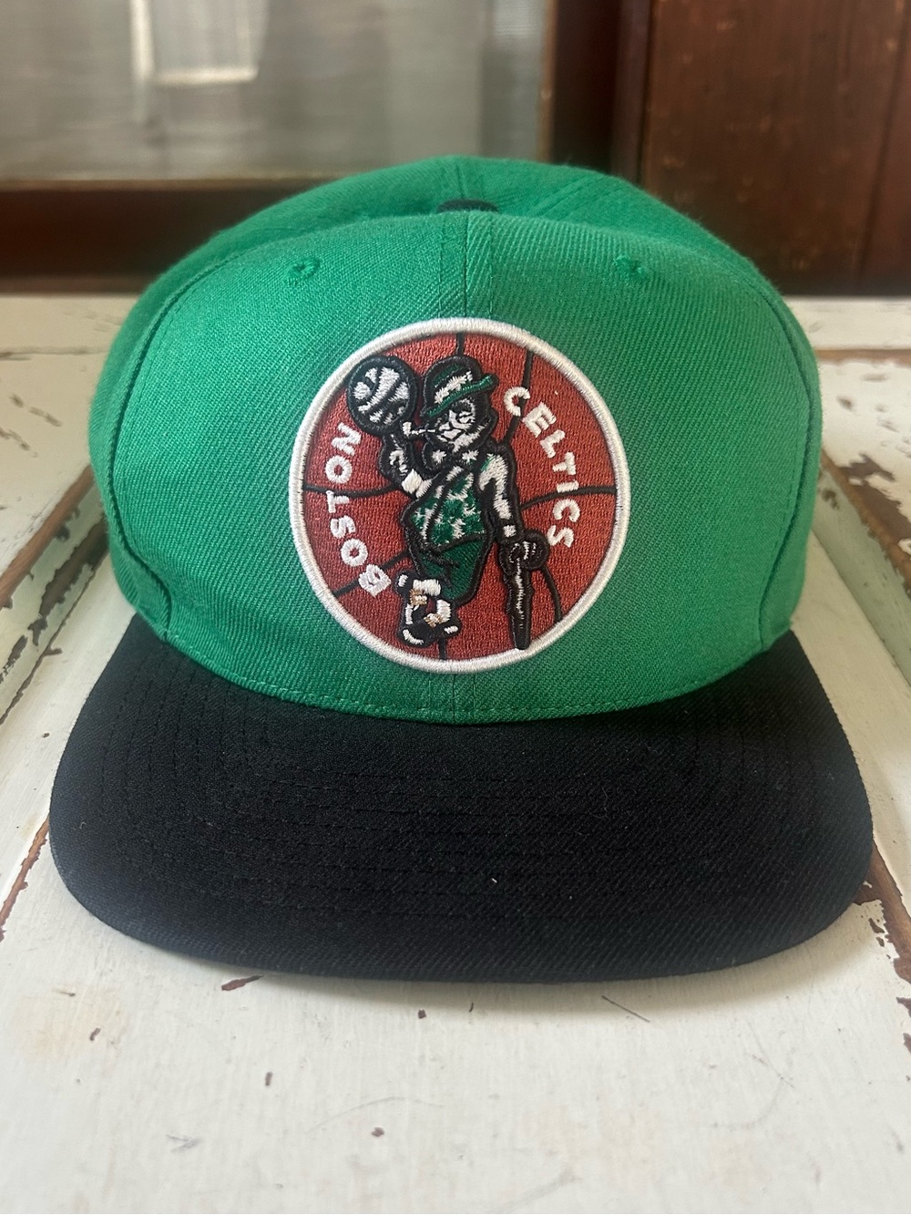 The Mitchell & Ness Boston Celtics Baseball Cap Snapback Hat